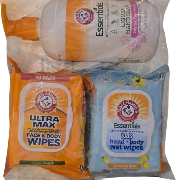 Arm & Hammer Essentials Liquid Hand Soap & Wet Wipes Variety Pack - Picture 2 of 5